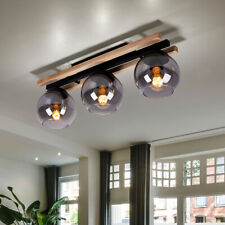 Lampada Wood Plafoniera Vetro