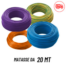 CAVO UNIPOLARE FS17 CORDINA CPR 1,5 2,5 4 6 mmq FILO ELETTRICO 20 METRI EX N07VK
