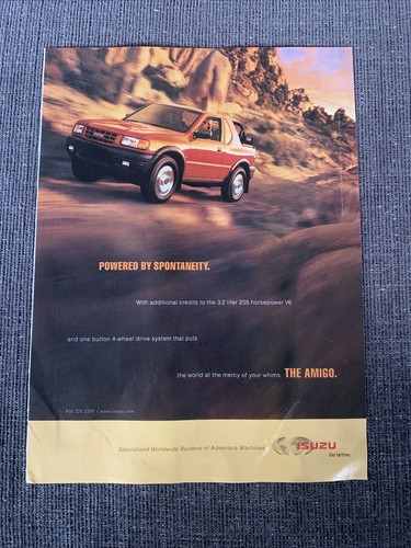 1998 isuzu amigo - amigo, ad
