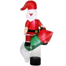 BABBO NATALE GONFIABILE CON MISSILE 154X76X183CM