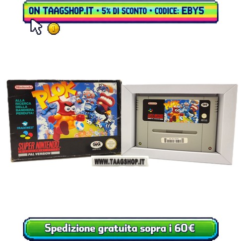 Plok super nintendo snes - plok,