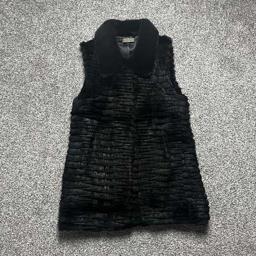 Gilet pelliccia nero peal - pelliccia, n.peal