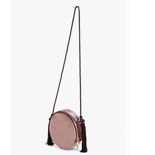 Borsa donna rotonda velluto