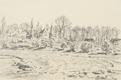 Disegno matita paesaggio con - disegno,
