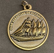 SPAGNA MEDAGLIA MILITARE VINTAGE MARINA SCUOLA NAVE BARCA A VELA "JUAN SEBASTIAN ELCANO"