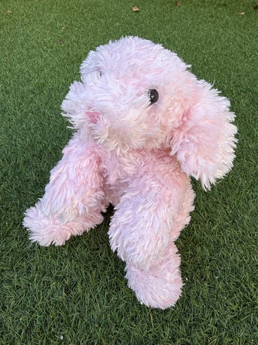 Peluche cane cucciolo rosa