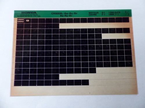 Microfiche moto honda - moto, cr