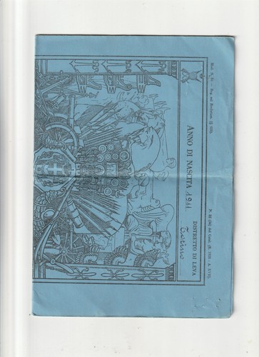 Regio esercito italiano - esercito, foglio