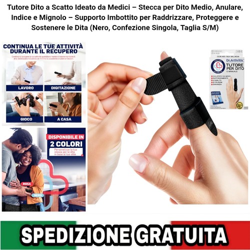 Tutore dito scatto stecca - dito,