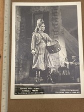 Mirella Freni Foto  Autografo Teatro alla Scala La Figlia del Reggimento