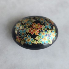 Ortensia giapponese ortensia kimono Obi Clasp stampa ovale k7 yukata