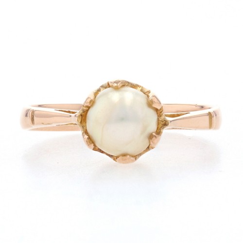 Oro giallo bottone perla - giallo,