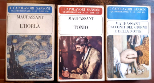 Maupassant lotto 3 libri - -,