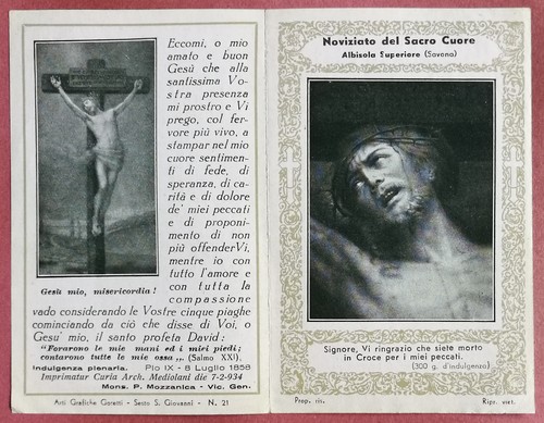 Santino holy card libretto - santino,