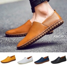 Mocassino nuovo pelle scarpe uomo guida slip on mocassini casual piatti