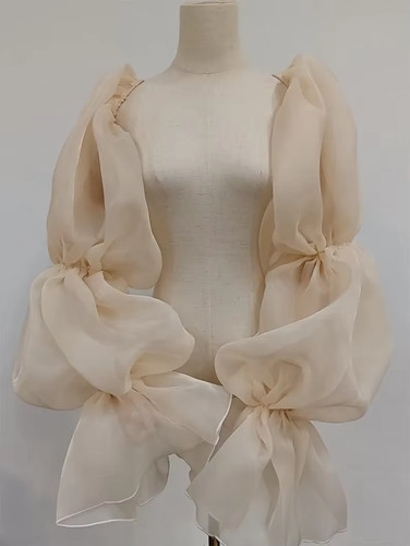 Guanti sposa organza - guanti,