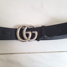 Cintura Gucci -- NERA GG Cintura Uomo 397650