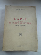 GIOBBE RUOCCO-CAPRI NEI SUOI DOCUMENTI ARCHIVISTICI SEC. XV-XVI-XVII-NAPOLI 1952