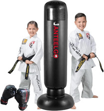 Sacco Da Boxe Da Terra Bambini Con Guantoni Da Boxe:  150Cm Sacco Da Box Allenam