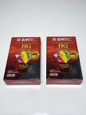 2 CASSETTE EMTEC VHS C VHSC 30