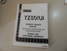 Yamaha YZ 80 (U) (2VE) 1988 Manuale Officina Manutenzione Riparazione