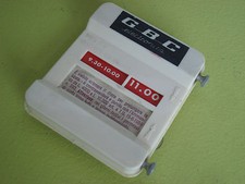 DISCO ORARIO PORTA BOLLO AUTO VINTAGE CAR  G.B.C. ELECTRONICS  BREV. DIMAS JESI