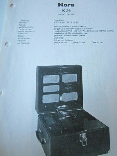 Schema radio nora - 28, 1936/37