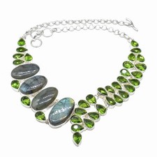 Labradorite & Peridot Gemstone
