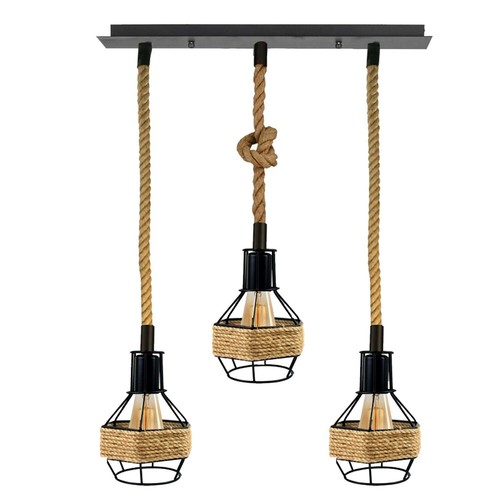 Lampada sospensione corda - a,