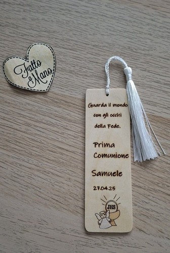 Comunione segnalibro legno con - comunione,