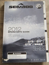SEA DOO OPERATOR'S GUIDE 2012 219000830 GTS GTI GTR WAK USO MANUTENZIONE INGLESE
