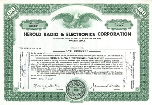 Herold radio and electronics - radio,