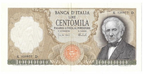100000 lire a manzoni - lire, a.