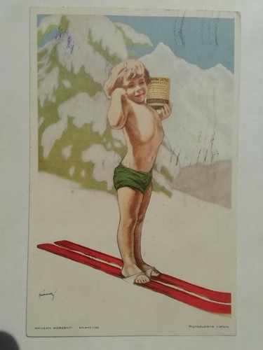 Cartolina pubblicitaria farina - cartolina,
