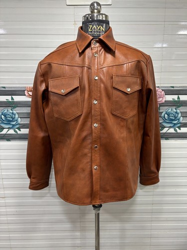 Camicia uomo 100 vera pelle - camicia,