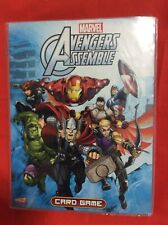 ALBUM RACCOGLITORE AVENGERS ASSEMBLE MARVEL CARD GAME CON 13 LAMINCARDS CARTA
