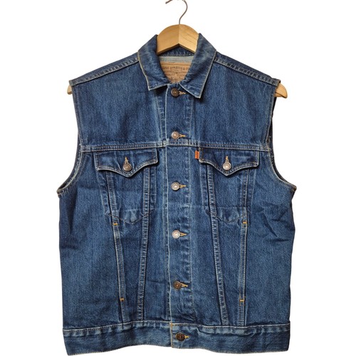 Levi denim gilet uomo - denim,