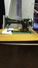 Macchina Da Cucire Cleveland A Pedale Anni 60 Vintage Verde Da Collezione 