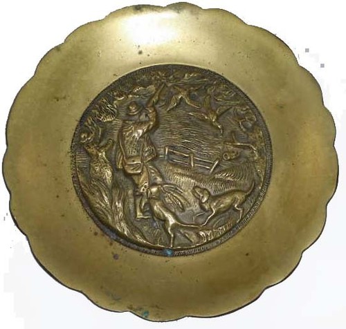 Piatto fusione bronzo - di,