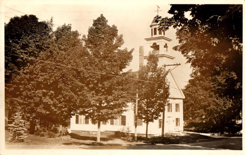 Cartolina epoca rppc chiesa - d'epoca,
