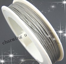 50mt /rotolo  filo in acciaio rivestito di Nylon 0.45mm x bracciale,collana 