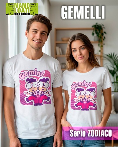 Gemelli maglietta zodiaco - -,