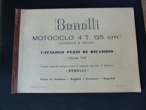 Moto benelli 125 - t., catalogo