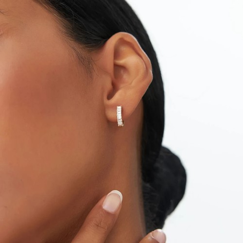 Orecchini donna moissanite