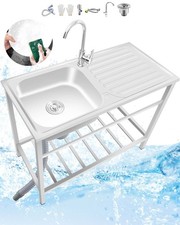 75X40 83X50 100X50cm Lavello Da Cucina Con Supporto Lavello In Acciaio