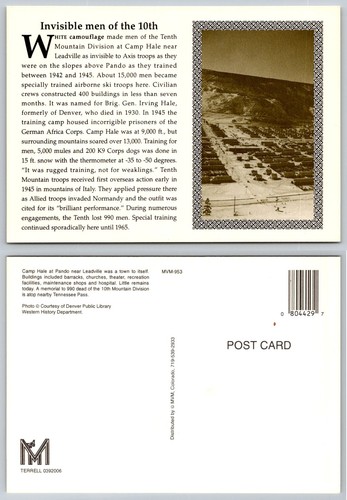 Cartolina camp hale 10th - cartolina,