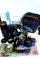 Pacchetto fotocamera Yashica FX 103 Program Red Line Kyocera con obiettivi e accessori 