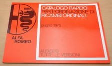 Alfa Romeo Alfasud Ricambi Originali Ersatzteilekatalog Ersatzteilliste Parts