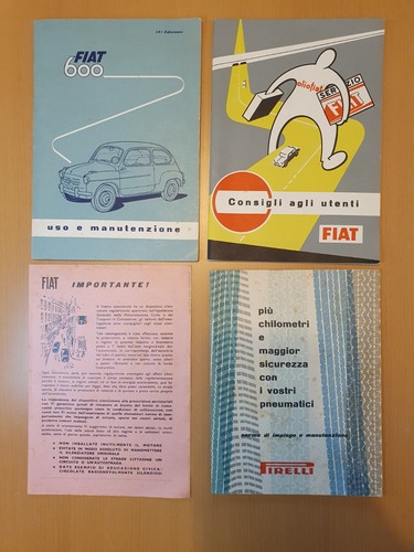 Fiat 600 manuali uso - manuali, e