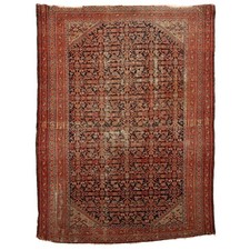 Tappeto Malayer Antico Cotone Lana Nodo Extra Fine Iran 180 x 130 cm